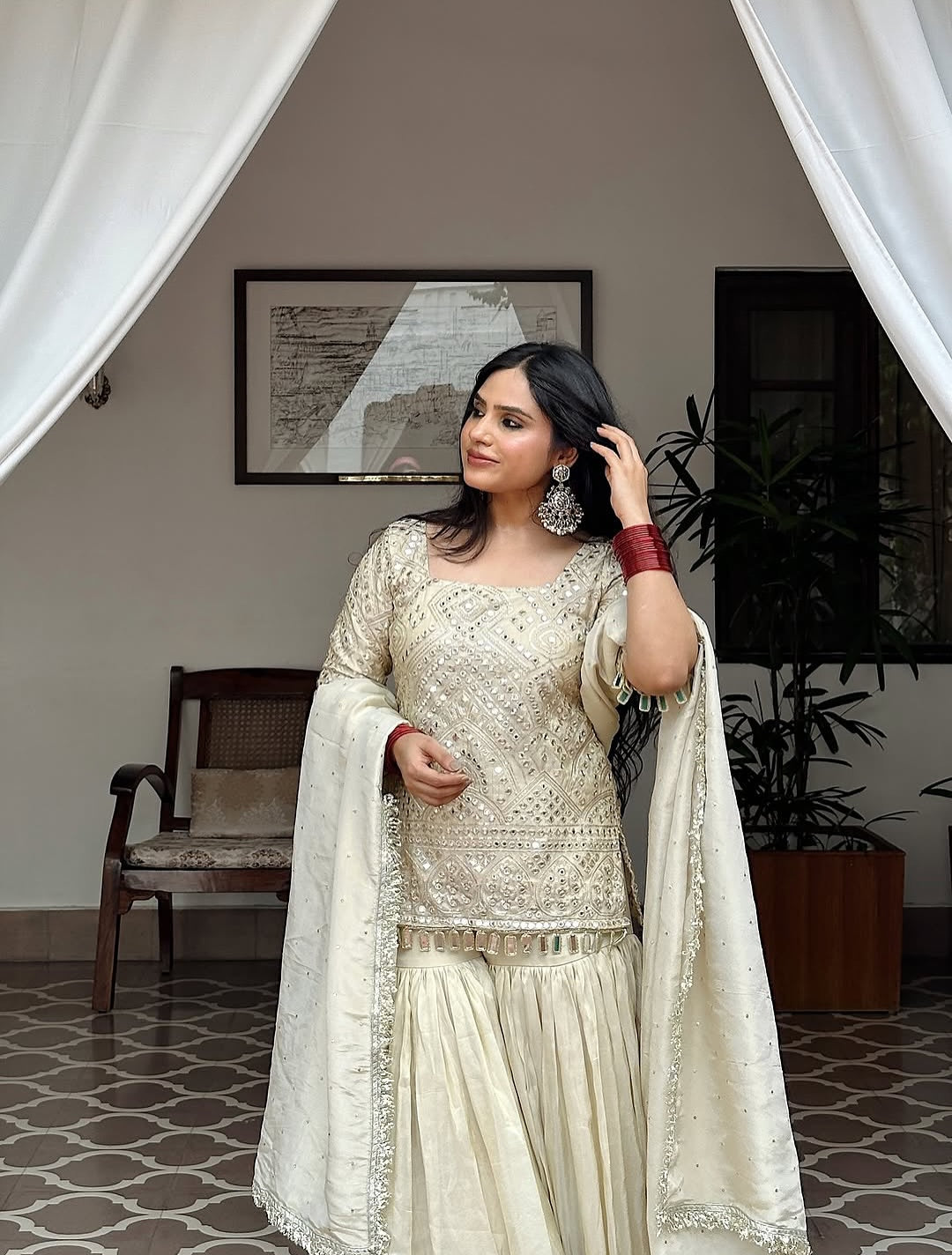 Velvet Vaani Sharara Suit Set