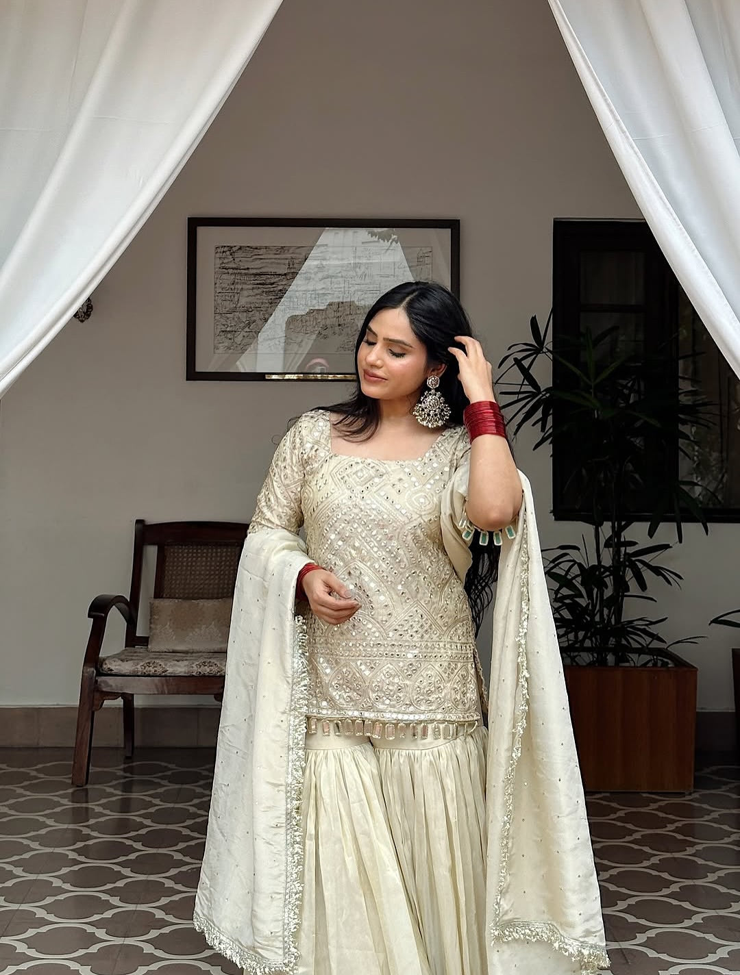Velvet Vaani Sharara Suit Set
