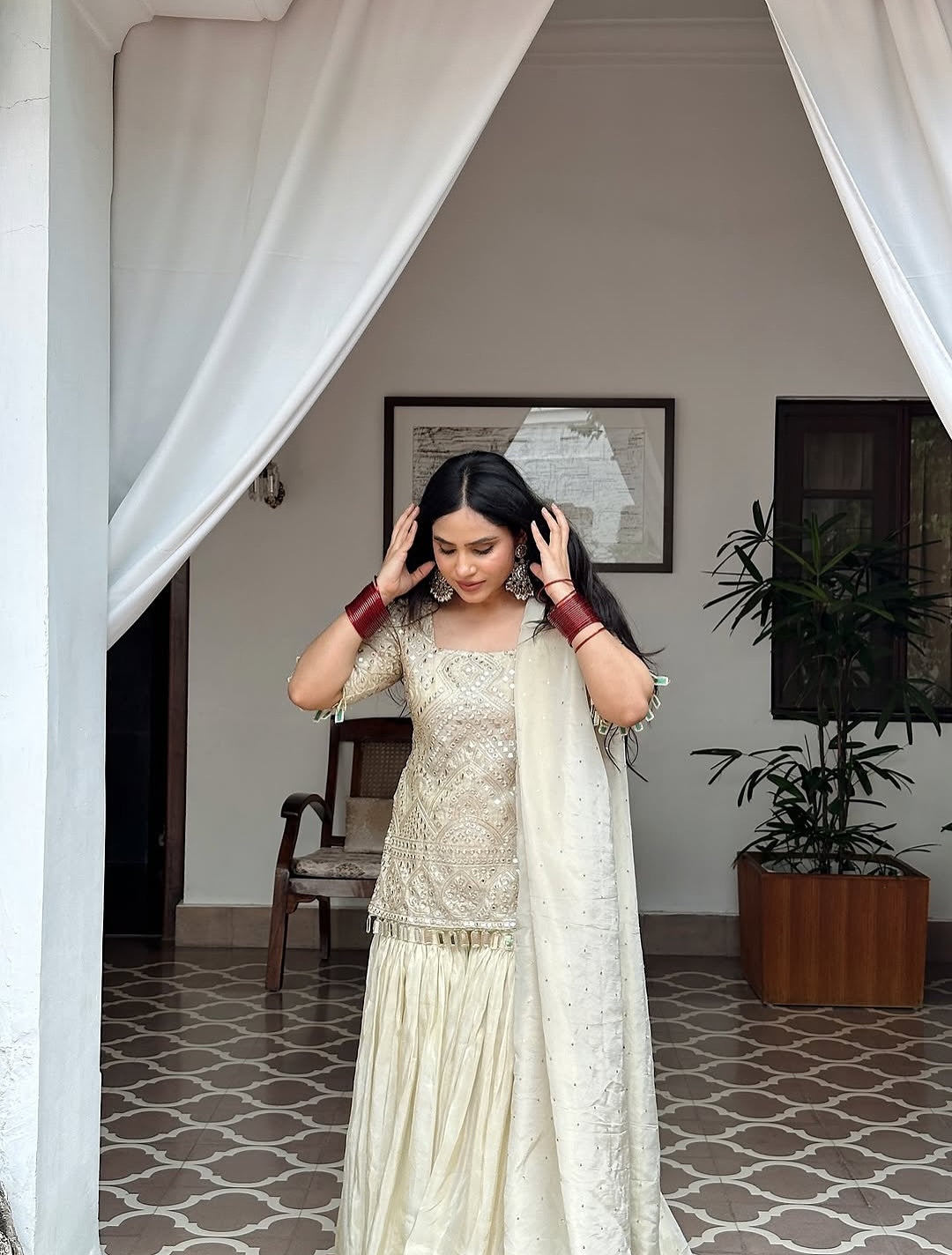 Velvet Vaani Sharara Suit Set