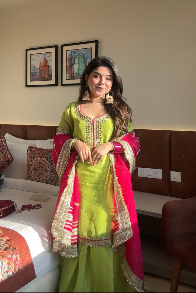 Khwahish Neon Sharara Suit Set