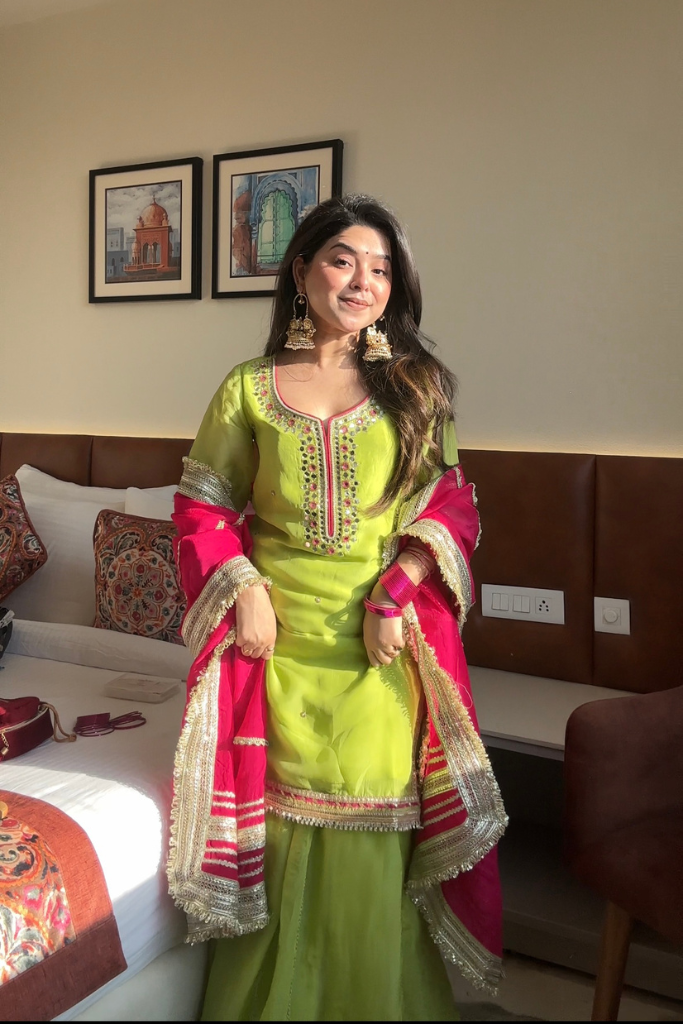 Khwahish Neon Sharara Suit Set