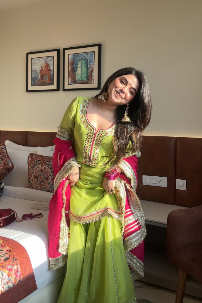 Khwahish Neon Sharara Suit Set