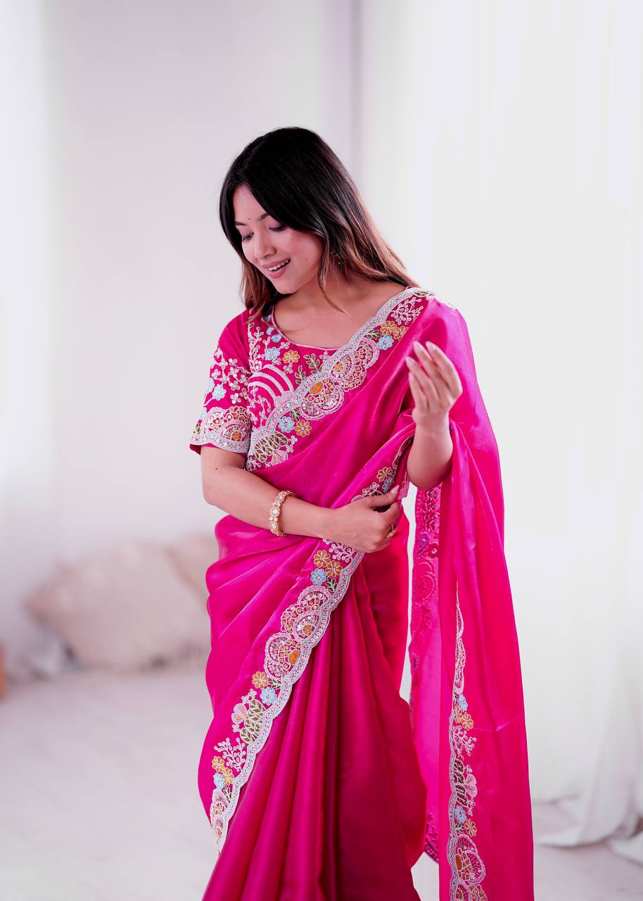 Rang E Gulabi Radiant Pink Saree