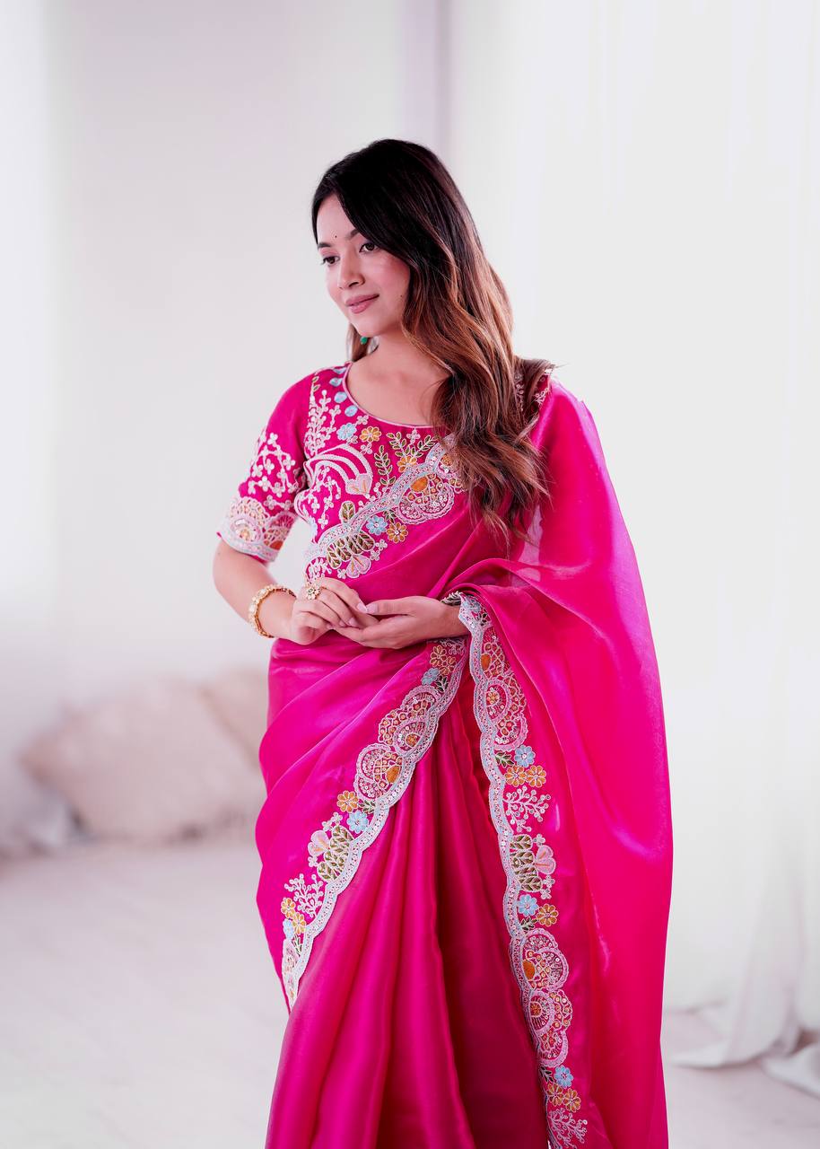 Rang E Gulabi Radiant Pink Saree