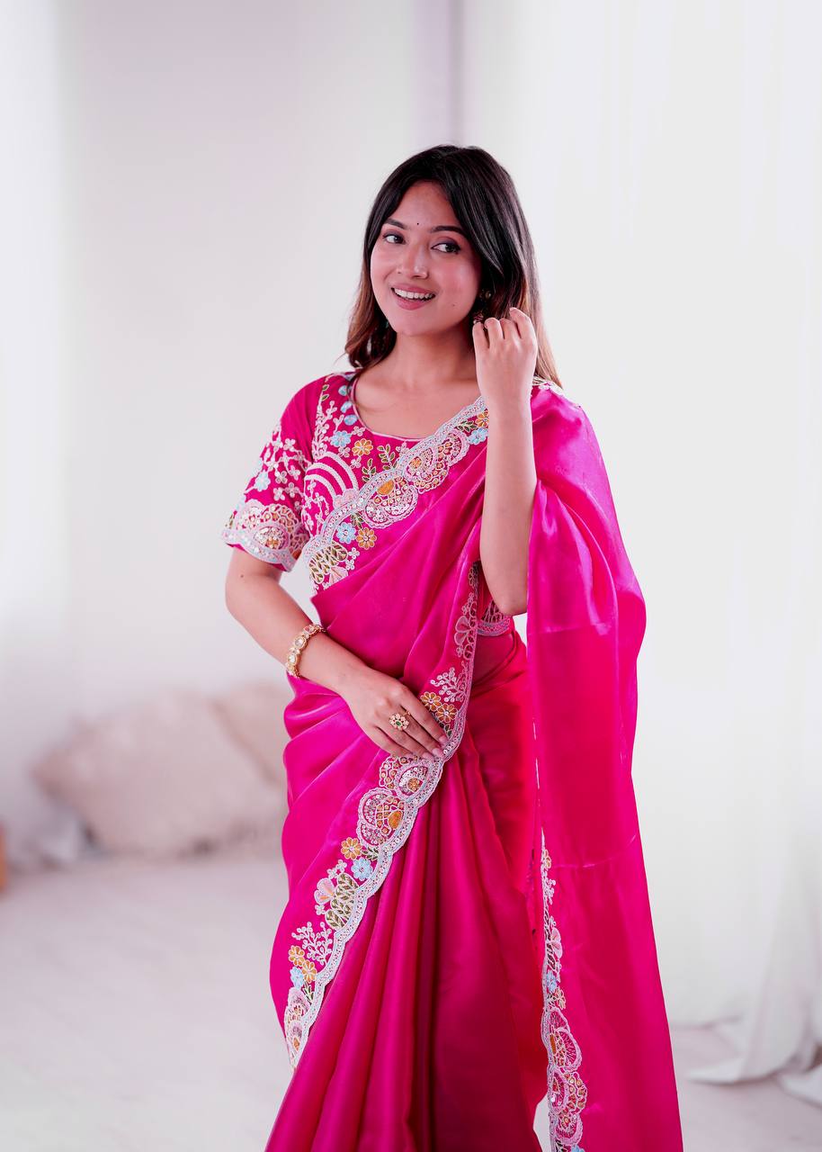 Rang E Gulabi Radiant Pink Saree
