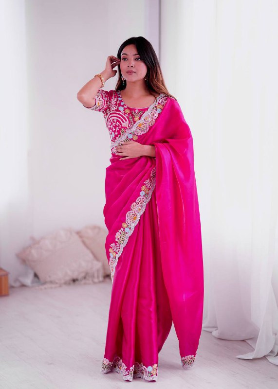 Rang E Gulabi Radiant Pink Saree