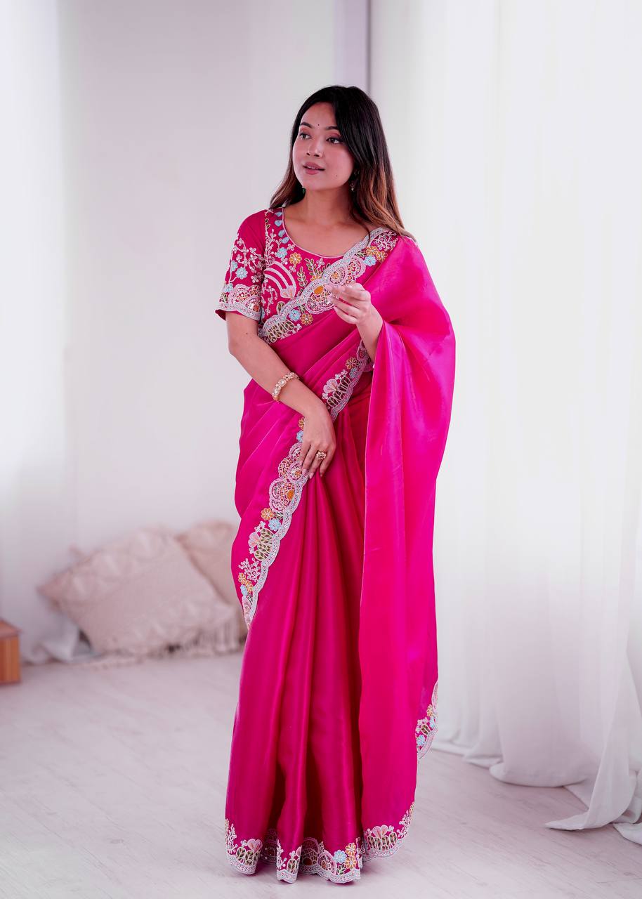 Rang E Gulabi Radiant Pink Saree