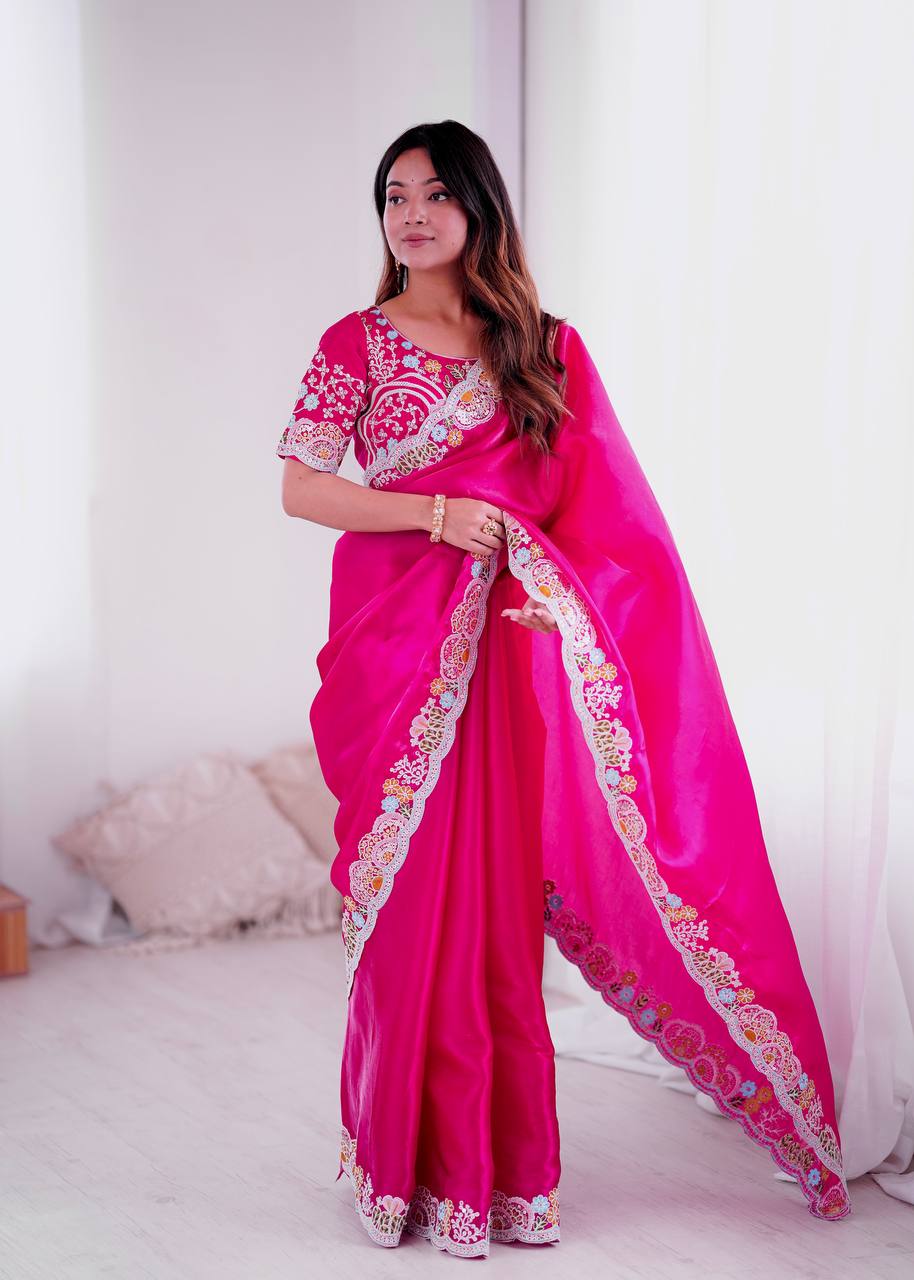 Rang E Gulabi Radiant Pink Saree