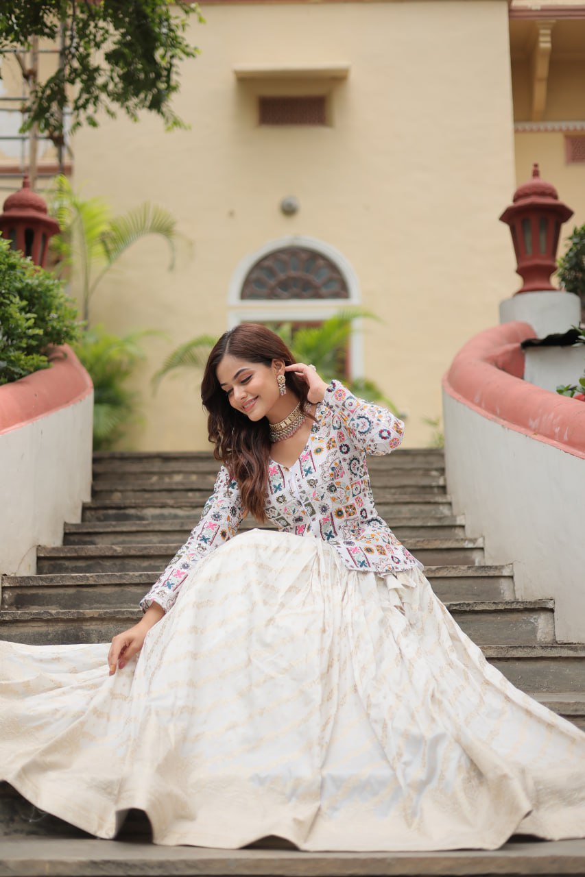 Preksha Designer Sequins Embroiderd Readymade Co-ord Set