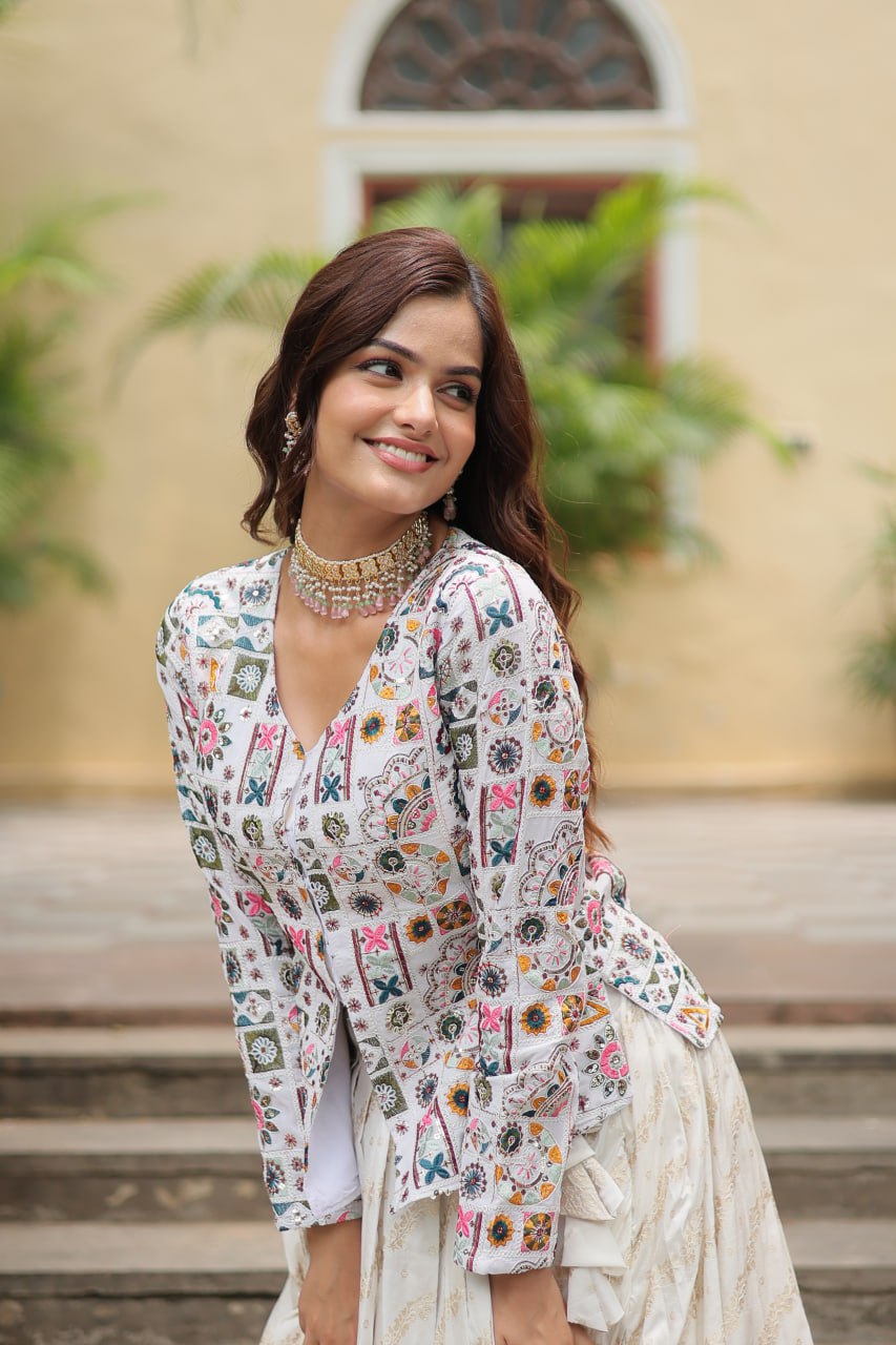Preksha Designer Sequins Embroiderd Readymade Co-ord Set