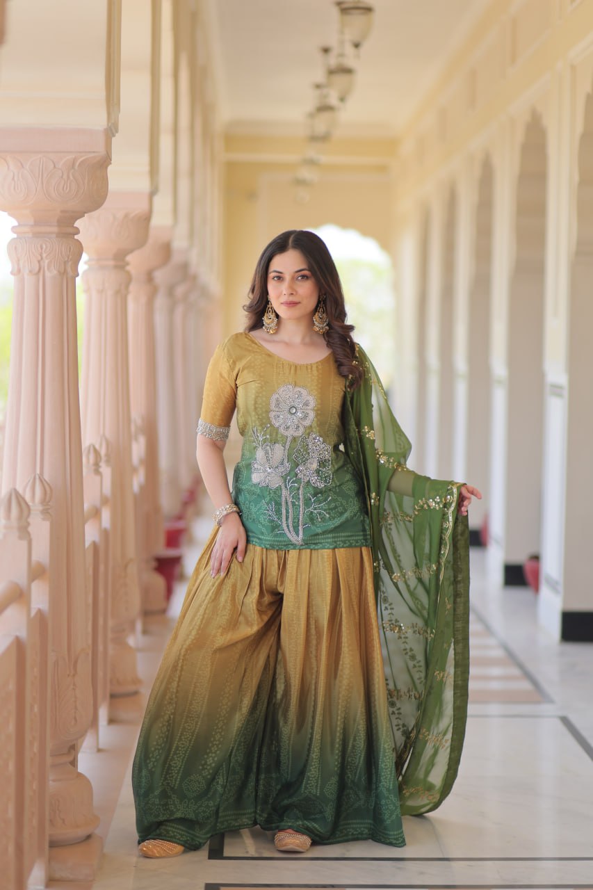 Leheriya Luxe Ombre Patiala Suit Set