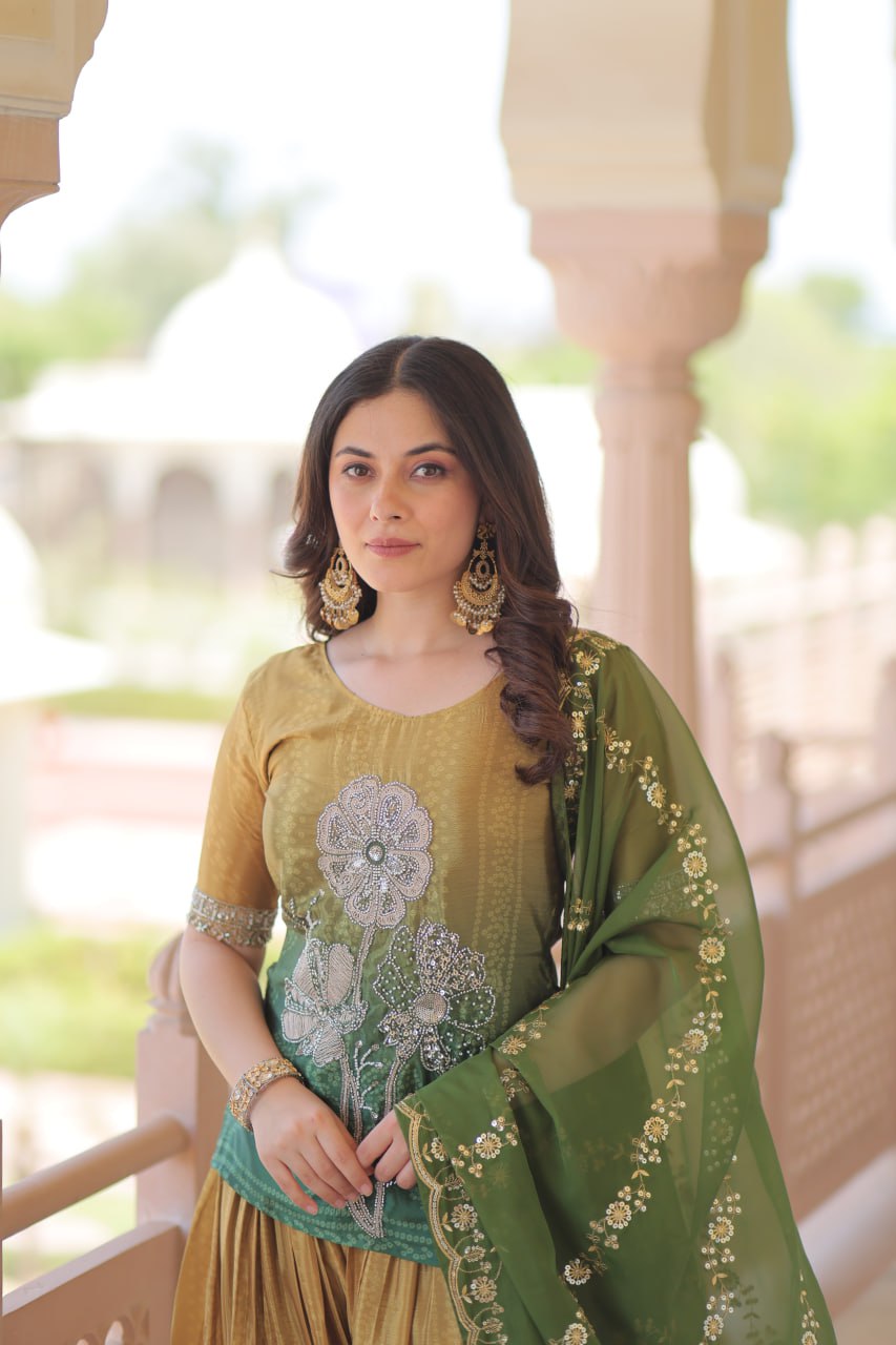 Leheriya Luxe Ombre Patiala Suit Set