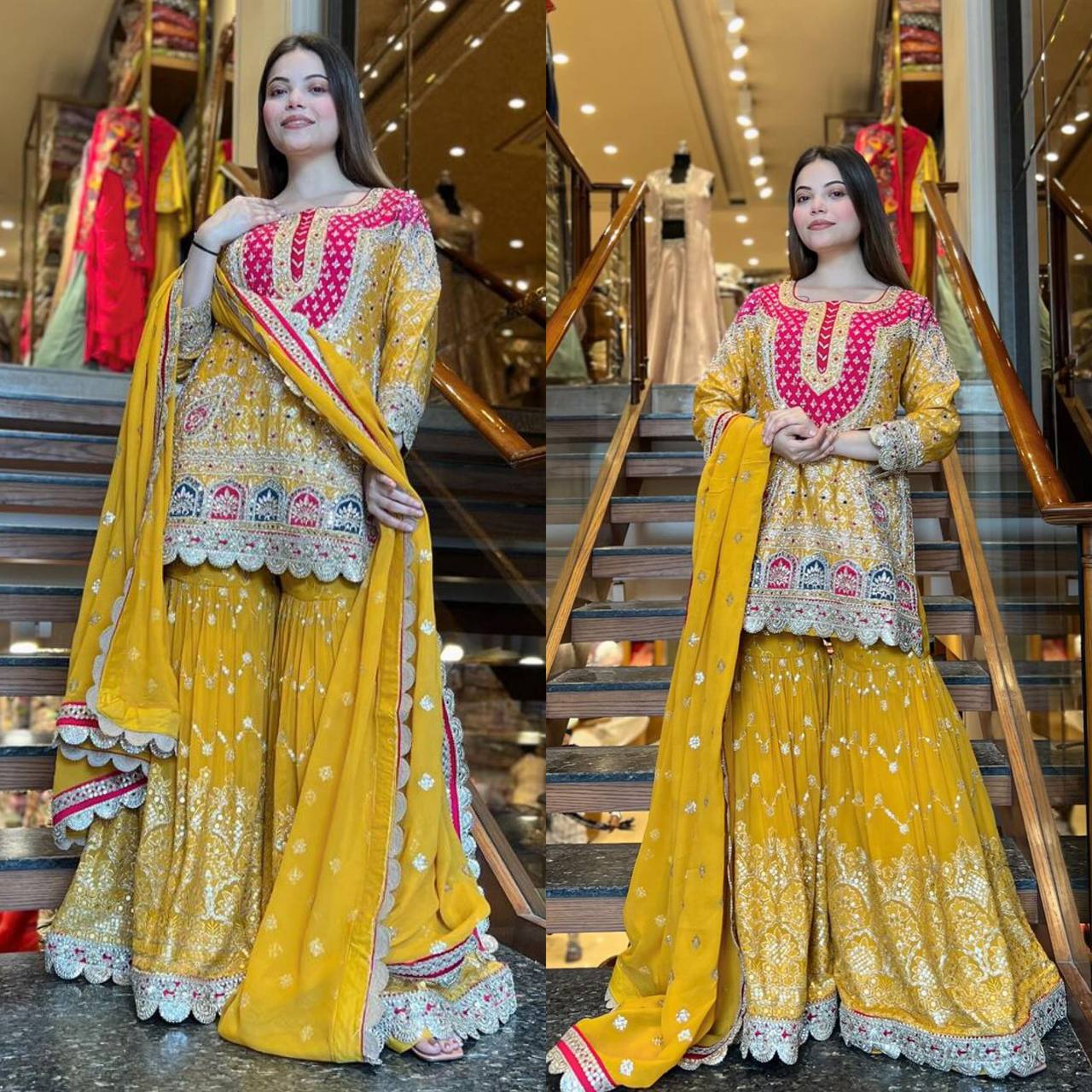 Gota Gulzar Wedding & Festive Glam Sharara Set
