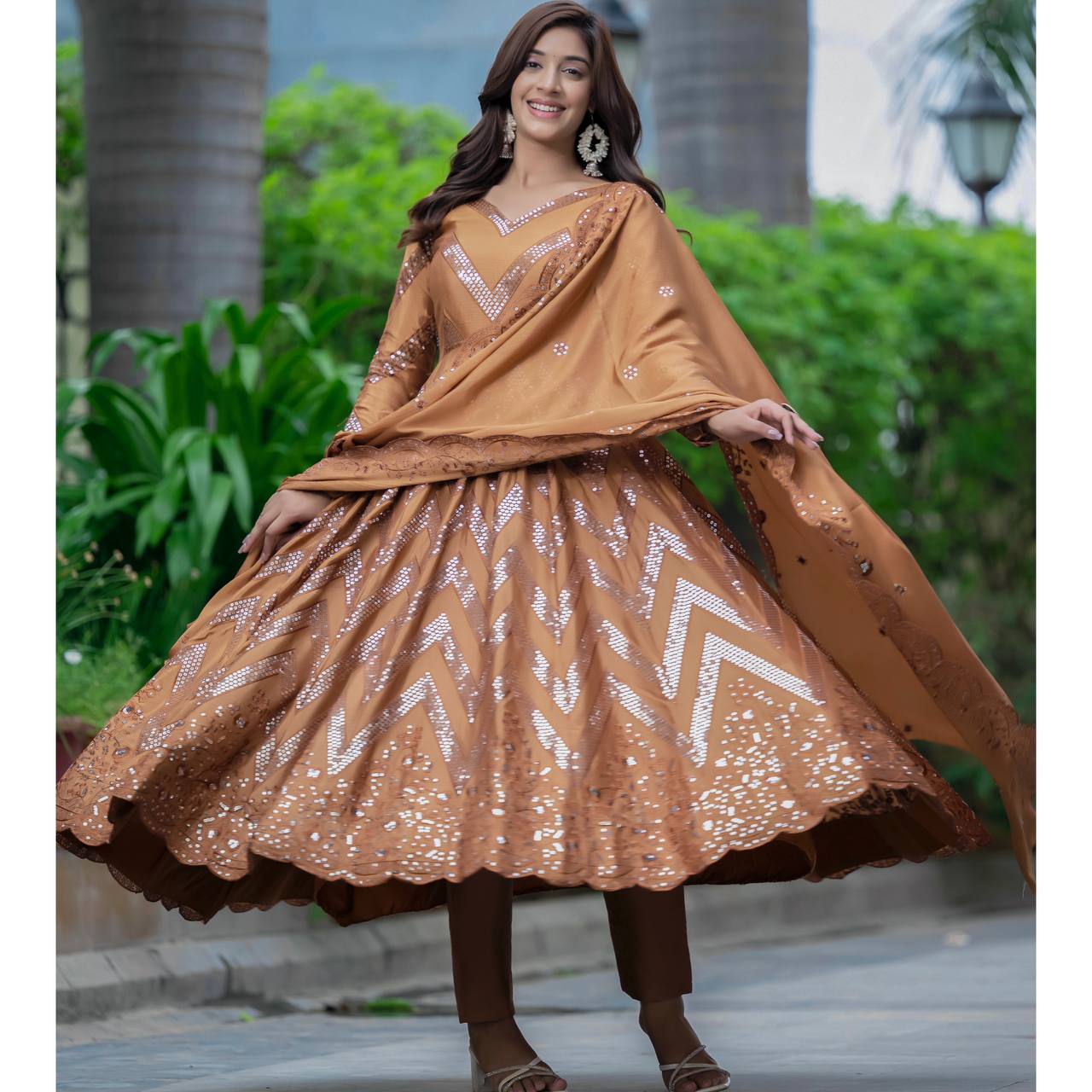 Mahi Luxurious Designer Readymade Alia Cut Anarkali Suit