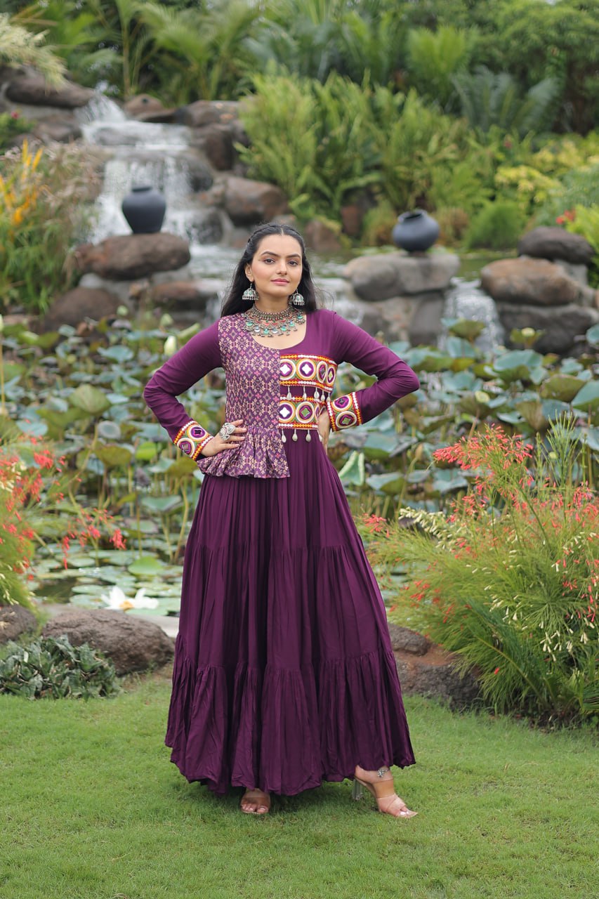 Anaya Royal Mirror Charm Anarkali Set