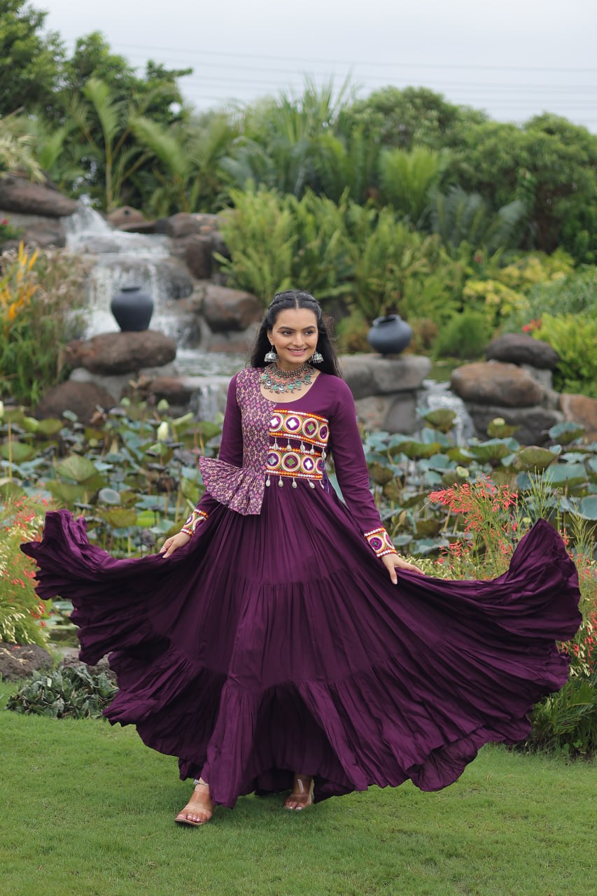 Anaya Royal Mirror Charm Anarkali Set