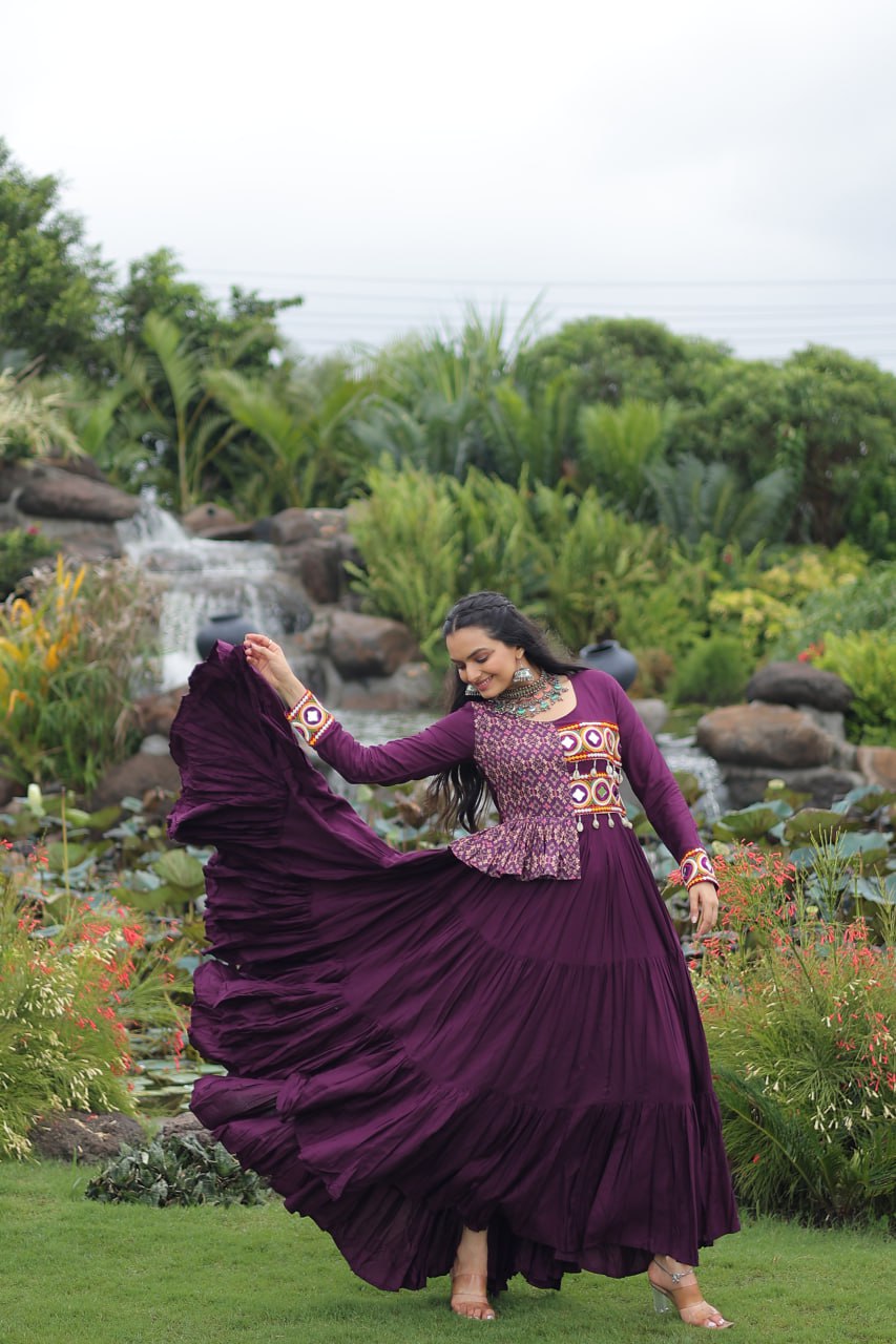 Anaya Royal Mirror Charm Anarkali Set