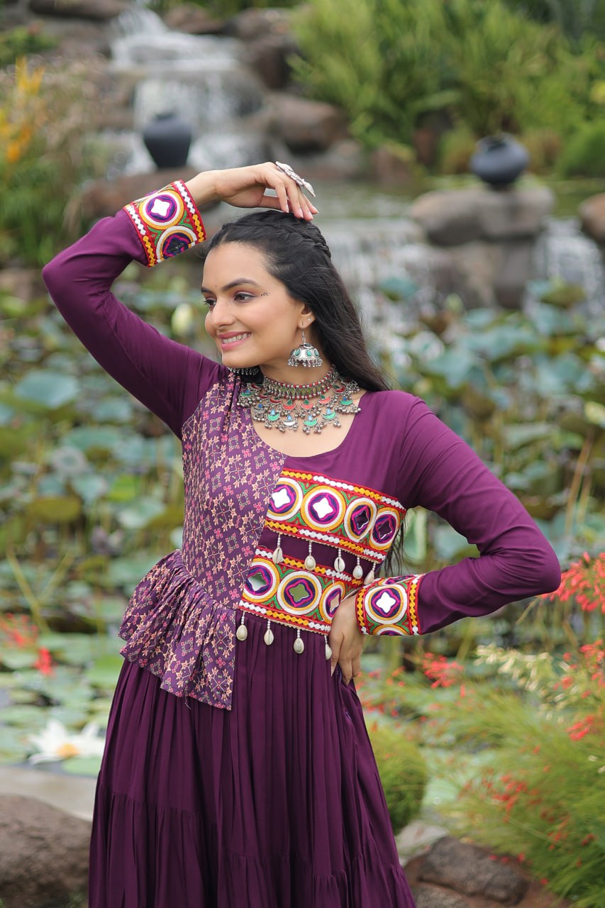 Anaya Royal Mirror Charm Anarkali Set