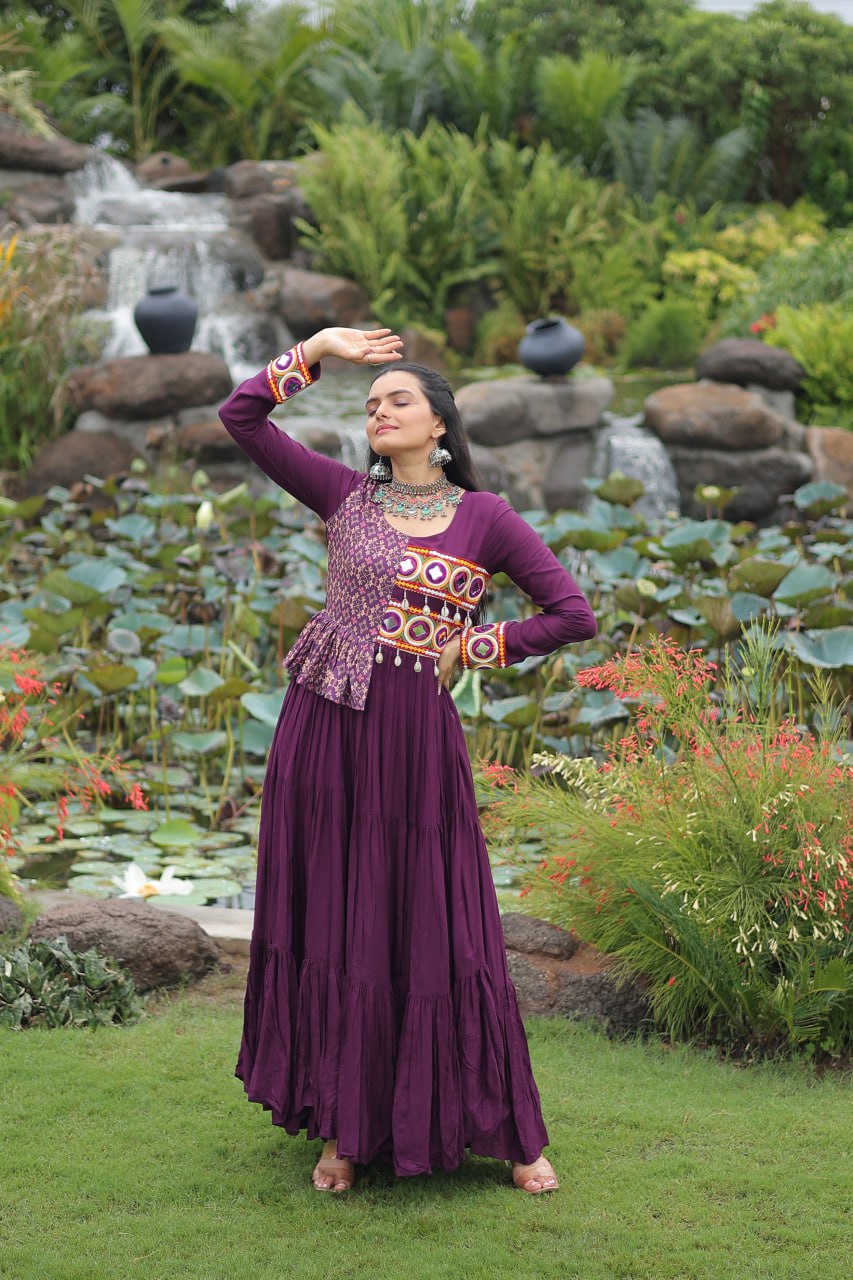 Anaya Royal Mirror Charm Anarkali Set