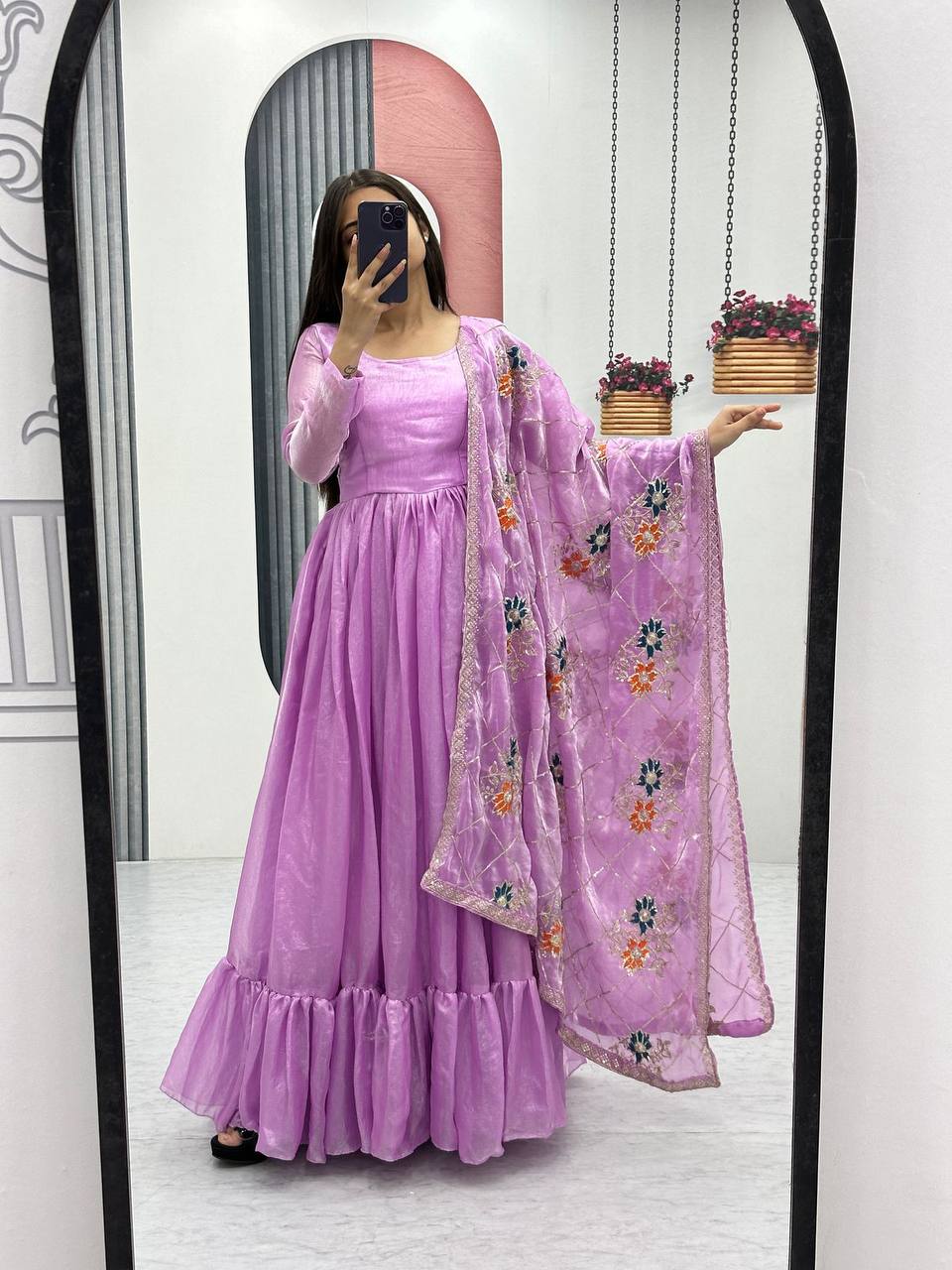 Zeel Designner Festival Embroidered Gown