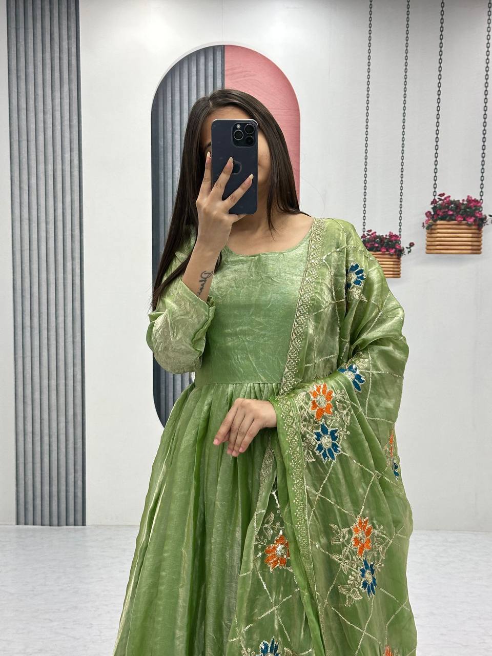 Zeel Designner Festival Embroidered Gown
