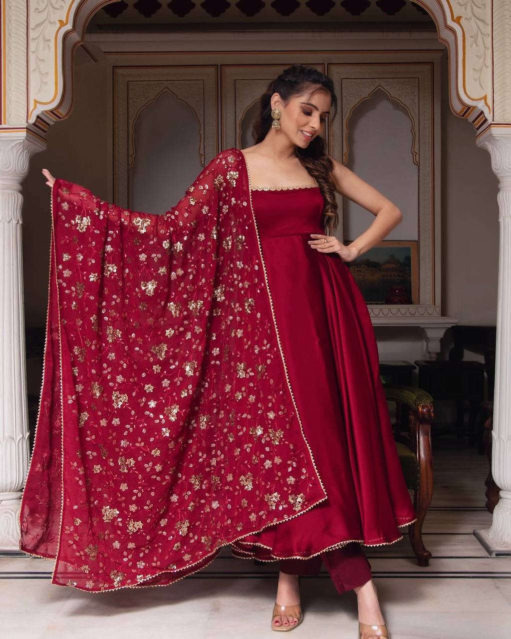 Kohinoor Charm Sleeveless Anarkali