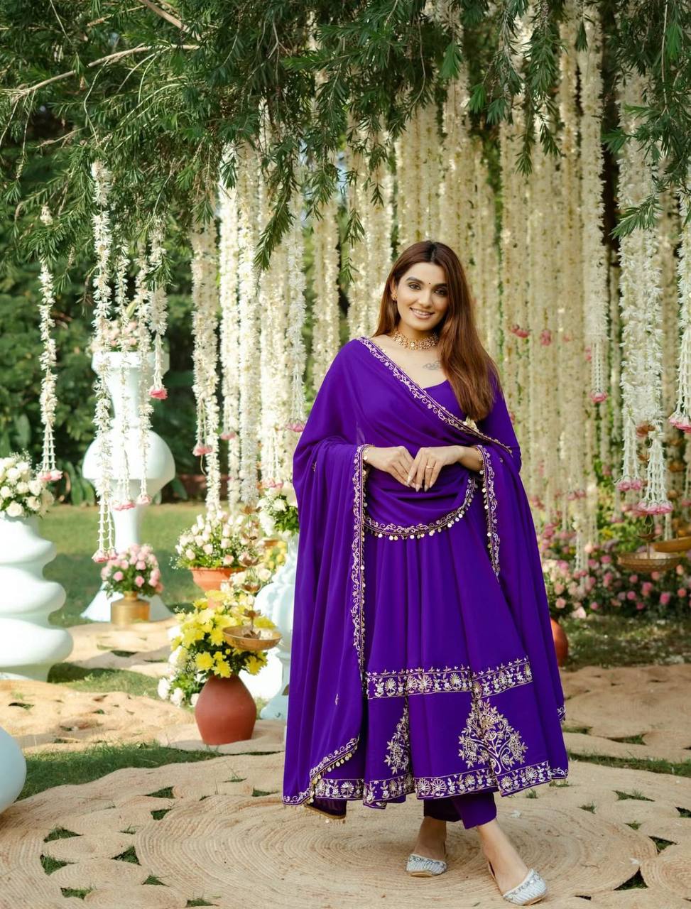 Kohinoor Dreams The Regal Drape Embroidered Gown