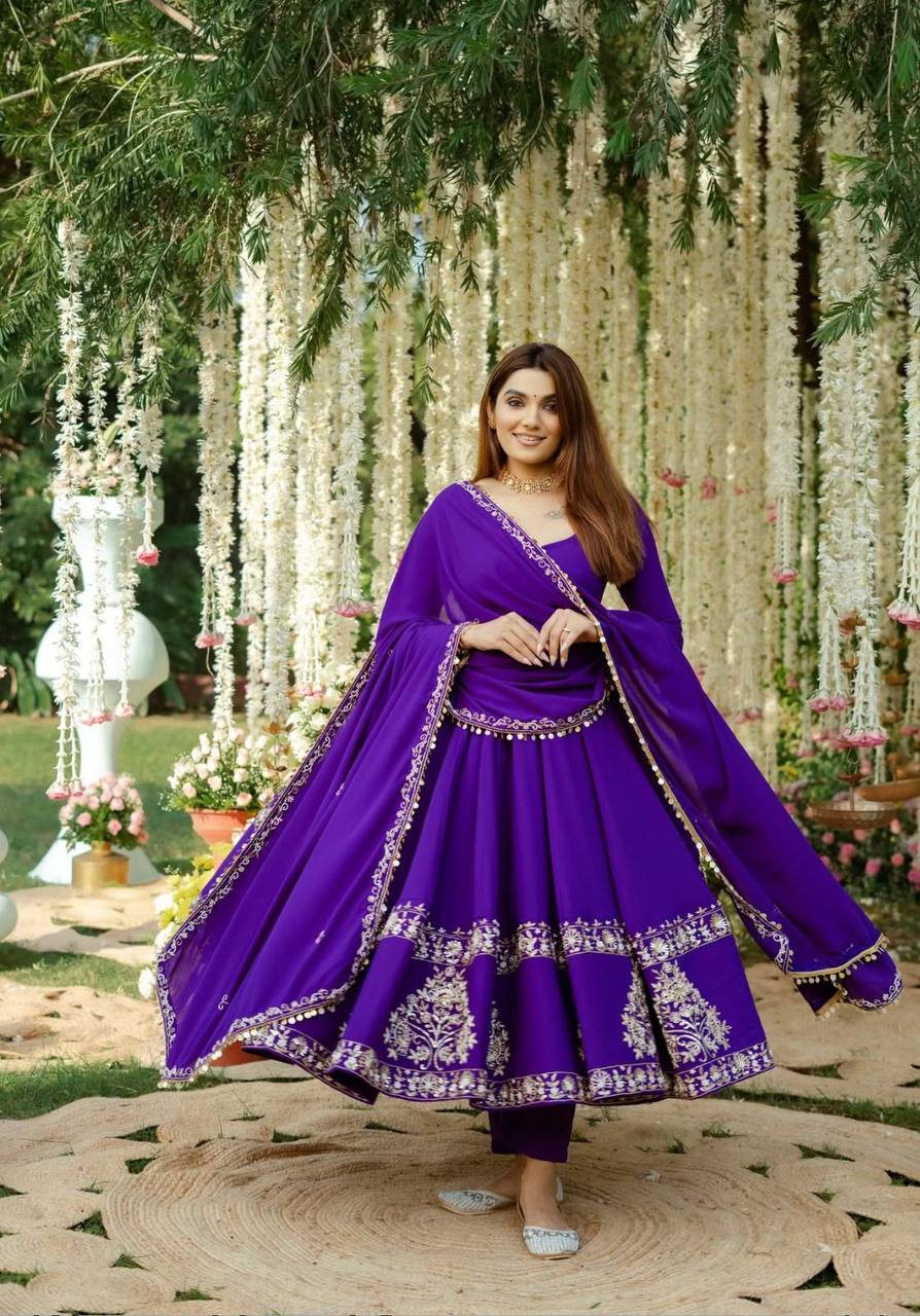 Kohinoor Dreams The Regal Drape Embroidered Gown