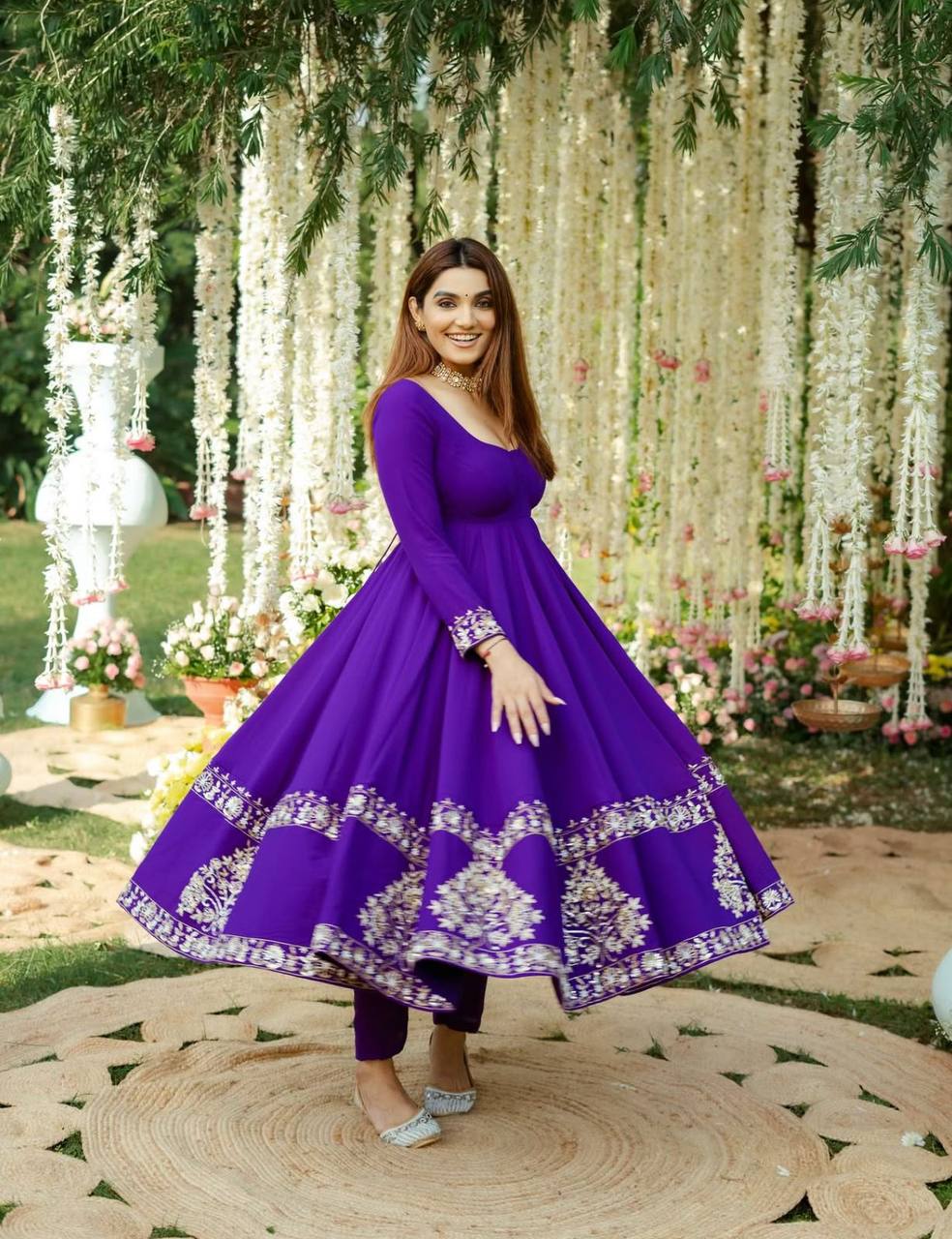 Kohinoor Dreams The Regal Drape Embroidered Gown