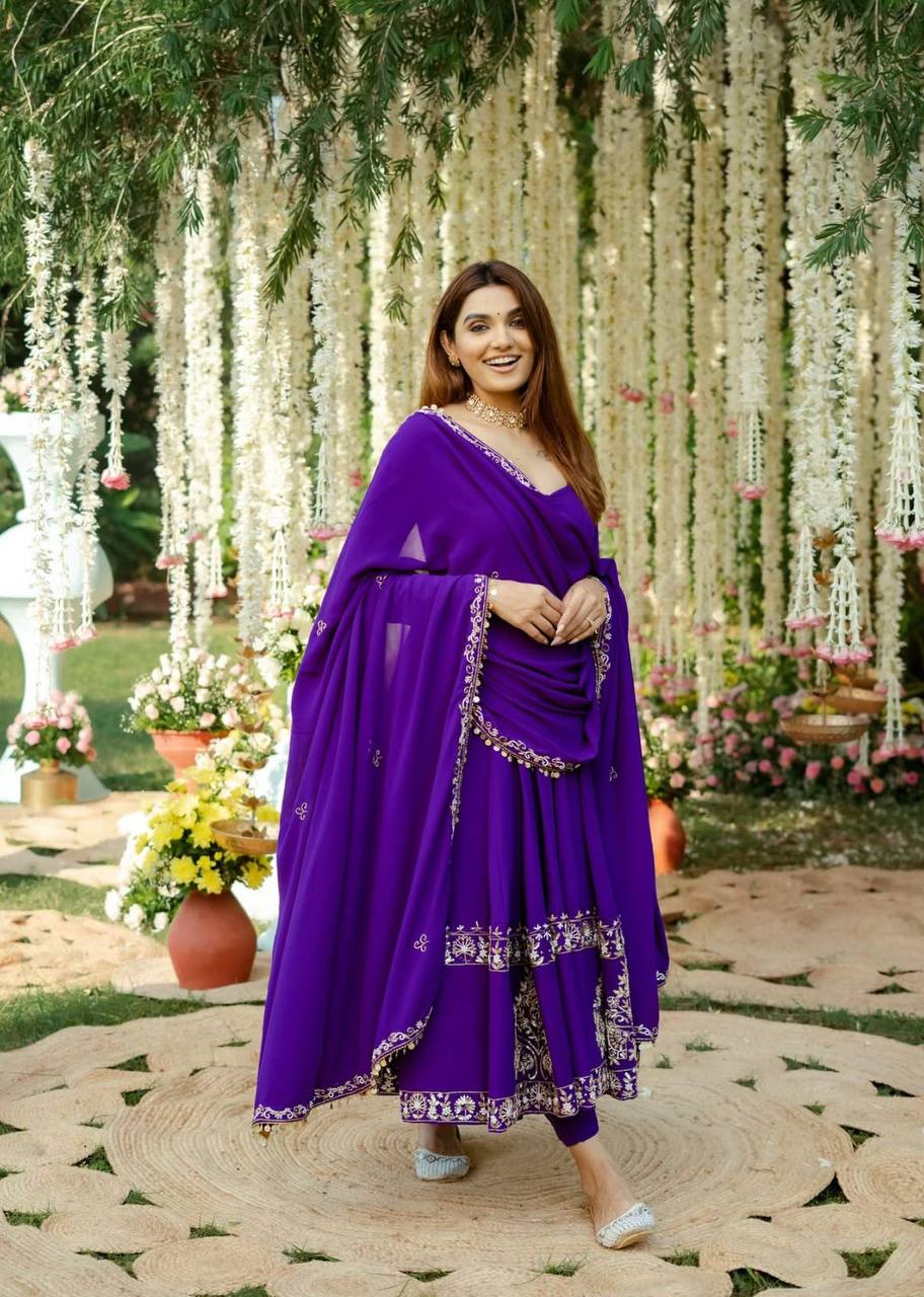 Kohinoor Dreams The Regal Drape Embroidered Gown