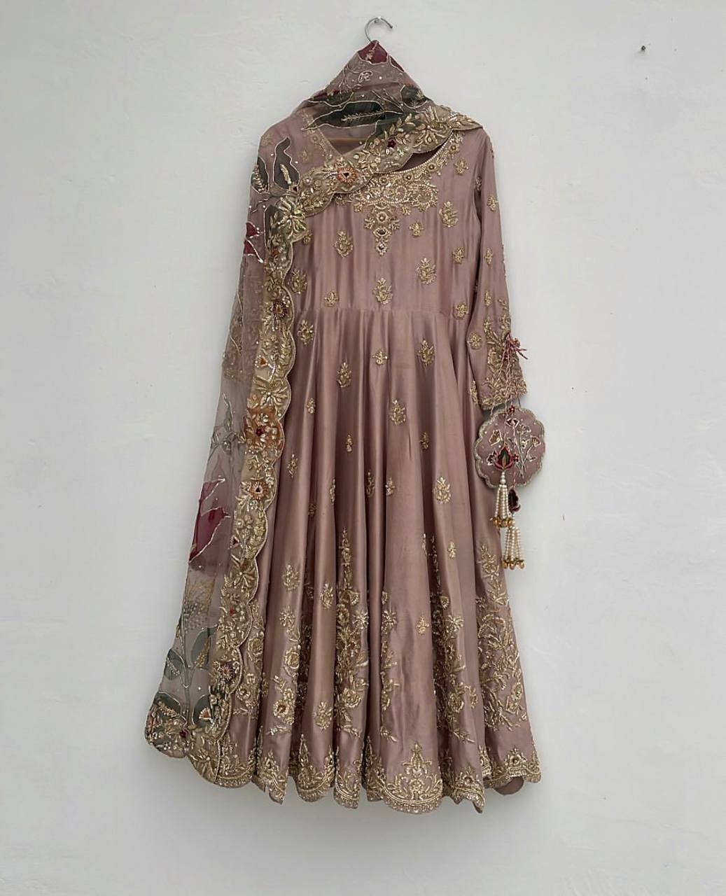 Rumi Blush Embroidered Bridal Suit