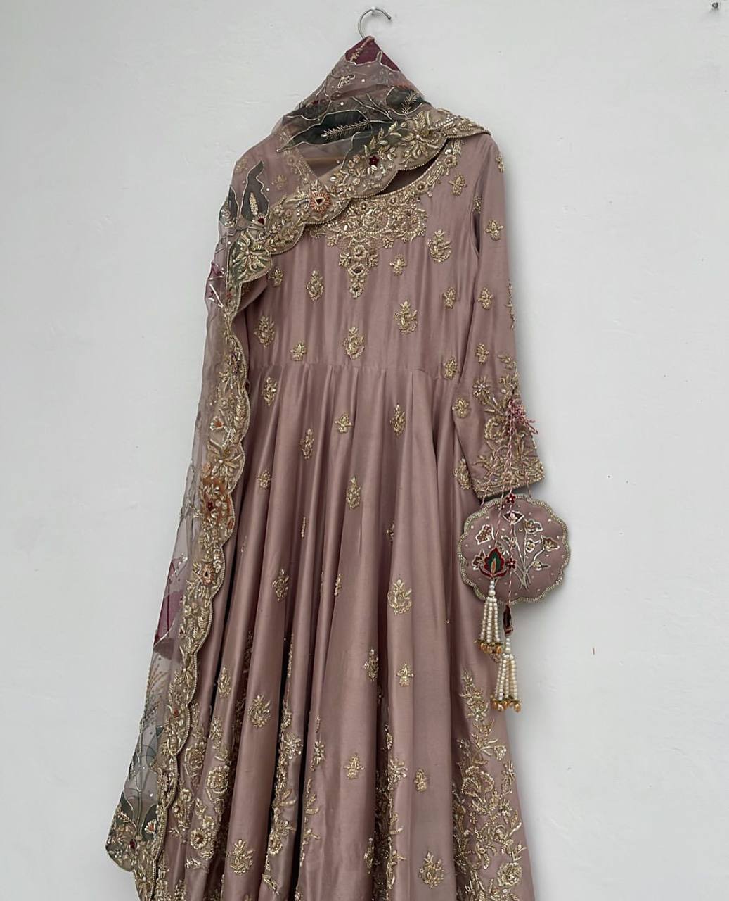 Rumi Blush Embroidered Bridal Suit