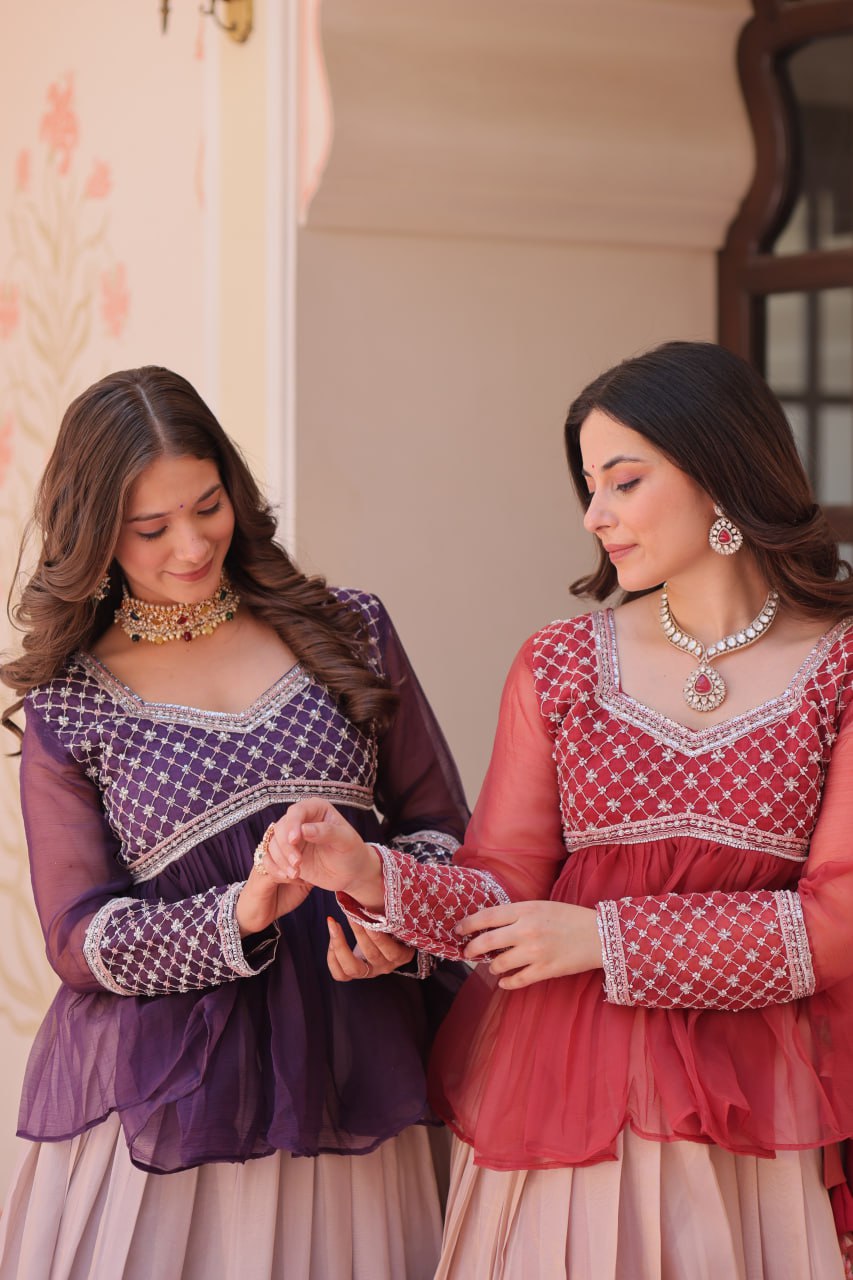 The Blooming Bond Coordinated Ombre Lehengas Set