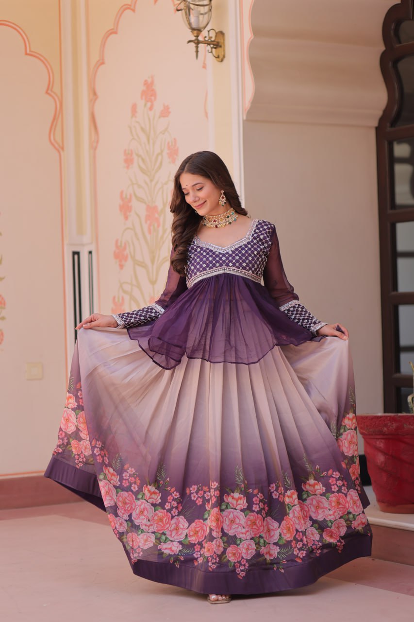 The Blooming Bond Coordinated Ombre Lehengas Set