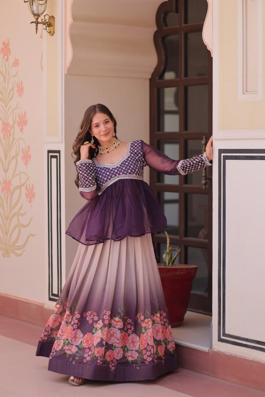 The Blooming Bond Coordinated Ombre Lehengas Set
