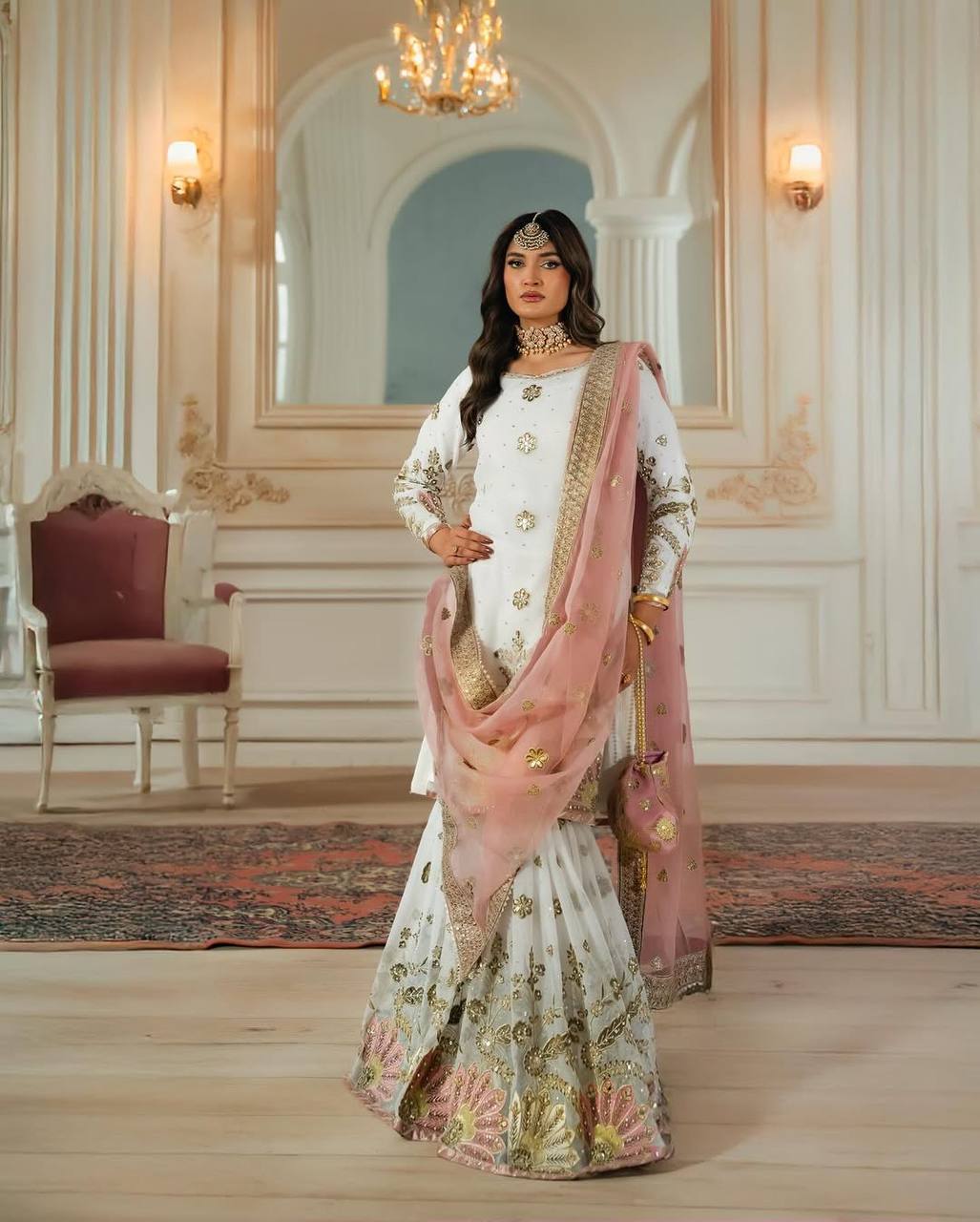 Mayra Heavy Faux Georgette Designer Party Wear Sharara