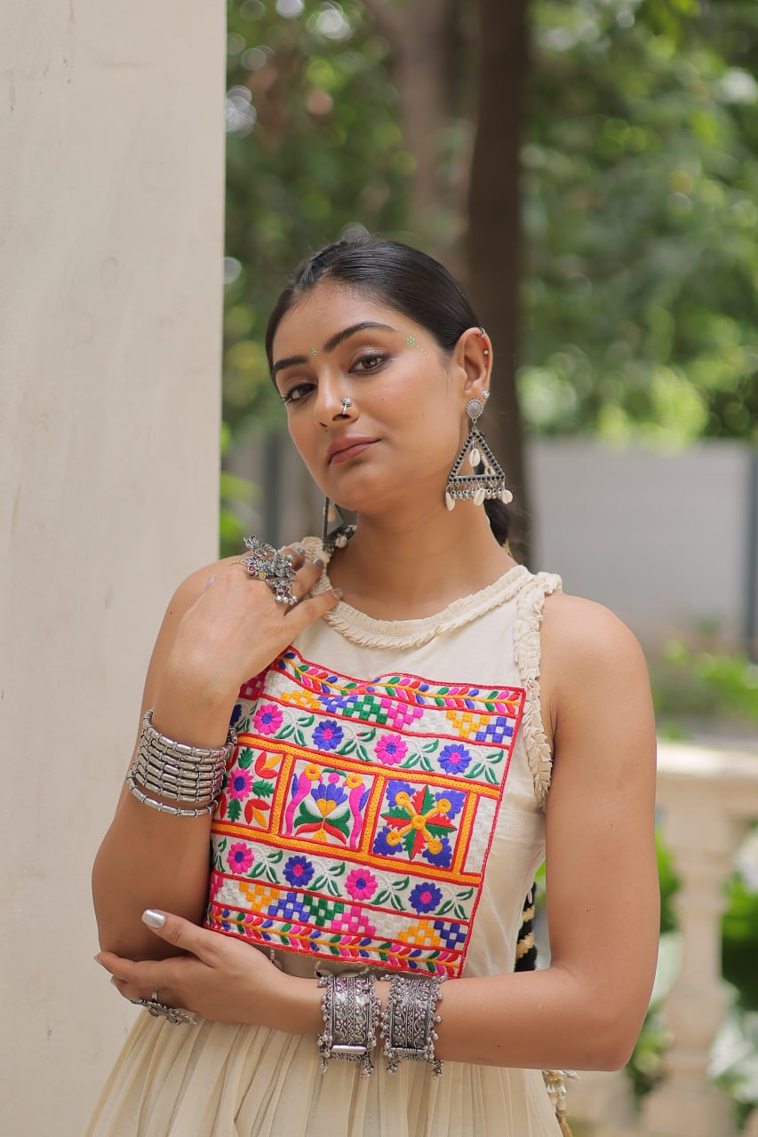 Ira Rustic Glow Embroidered Style Gown