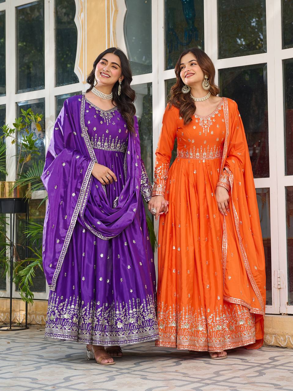 RangRaagini The Symphony of Shades American Silk Gown