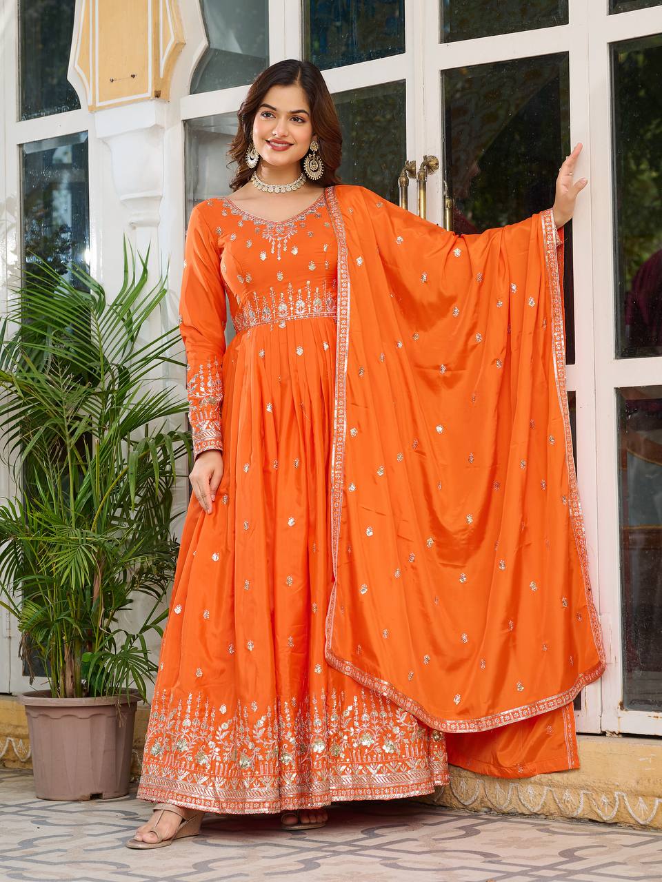 RangRaagini The Symphony of Shades American Silk Gown