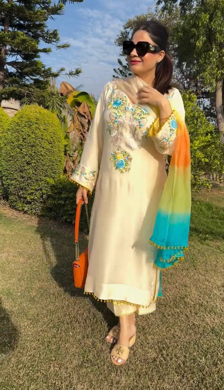 Moonlit Grace Ensemble Moss Satin Dream Wear Suit