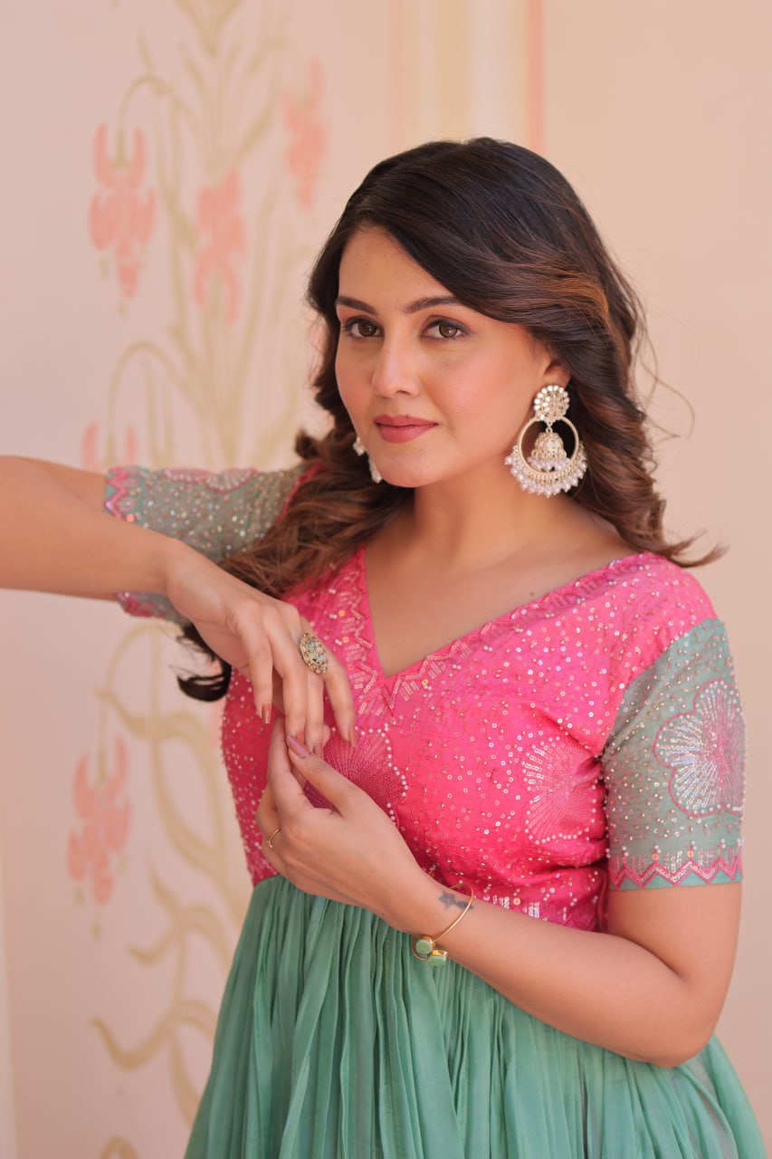 Tiyana Rainbow Reverie Readymade Designer Gown
