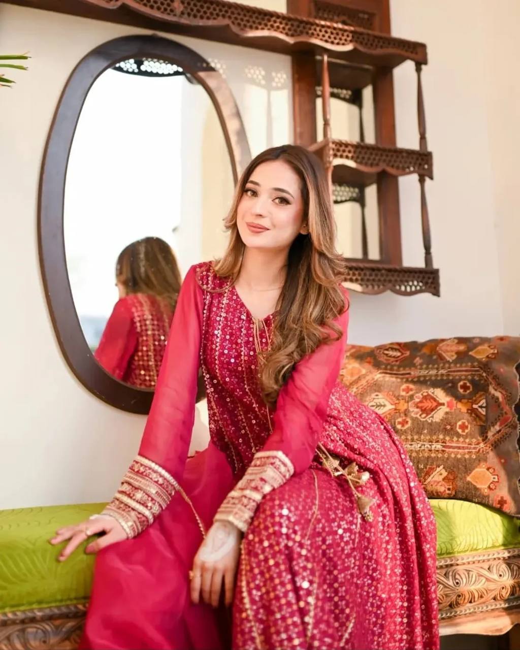 Gulrukh Rosette New Designer Anarkali Suit