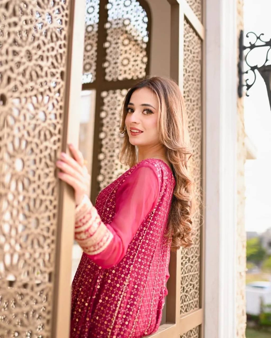 Gulrukh Rosette New Designer Anarkali Suit