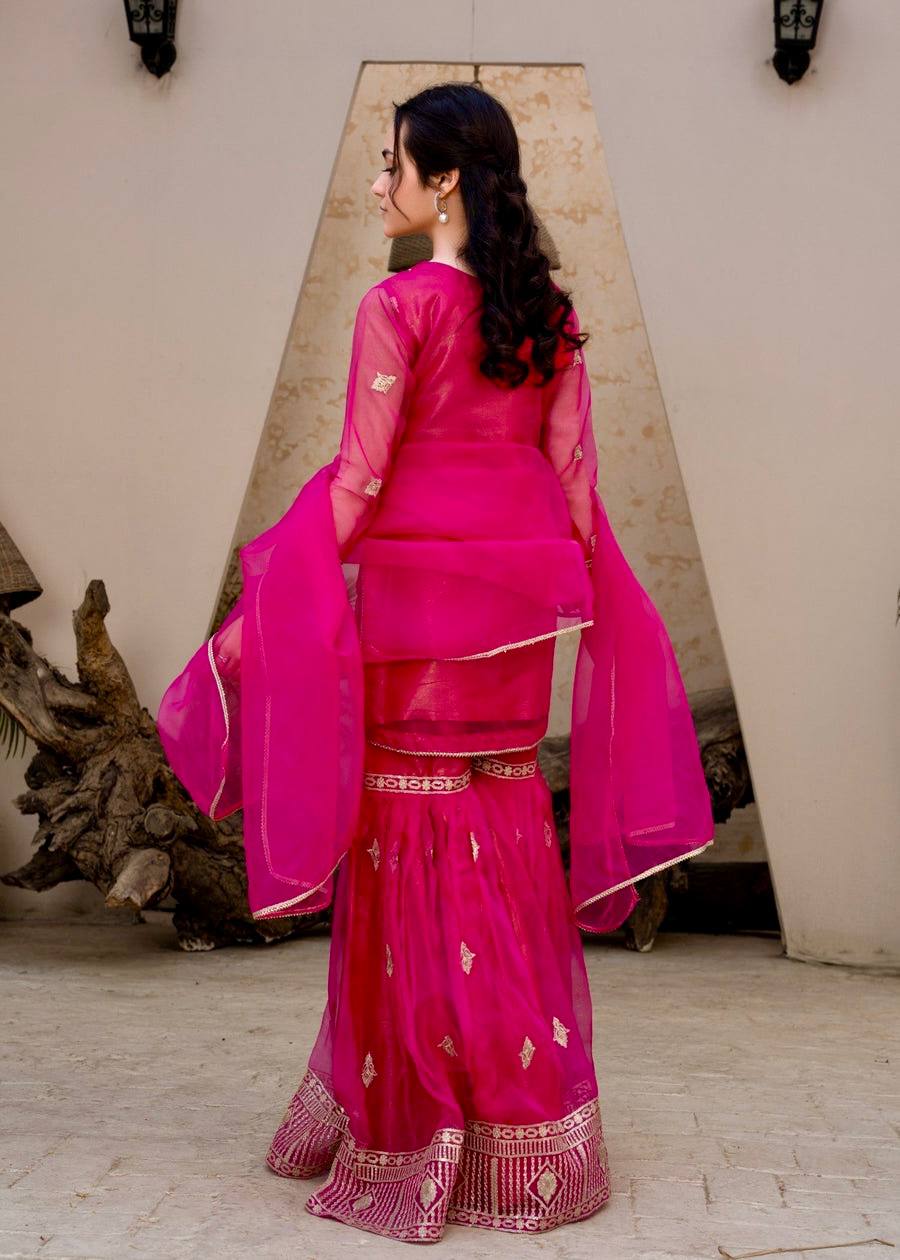 Gulnaar Royal New Designer Party Wear Sharara Set