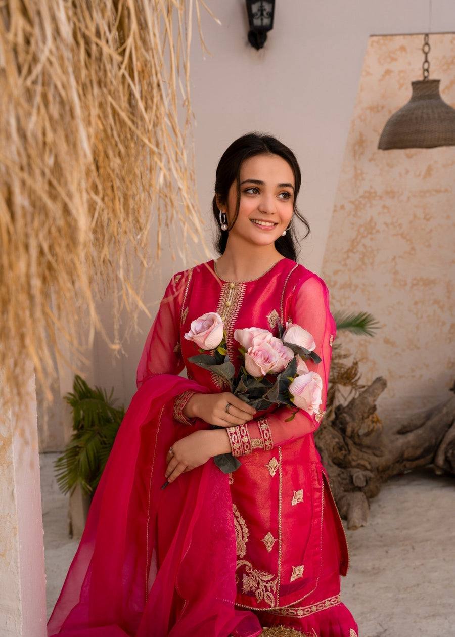 Gulnaar Royal New Designer Party Wear Sharara Set