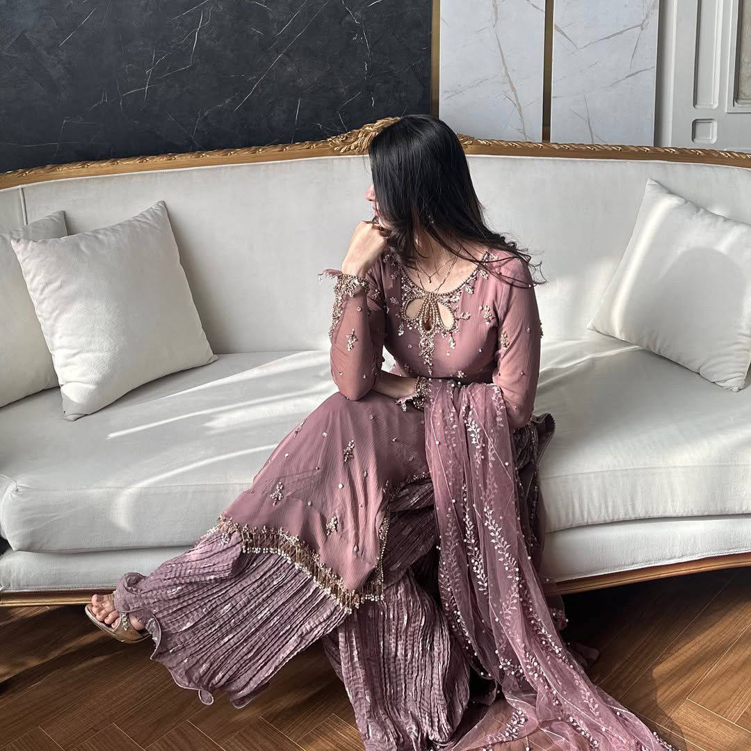 Eira Lavender Tradition Woven in Modern Grace Suit Set