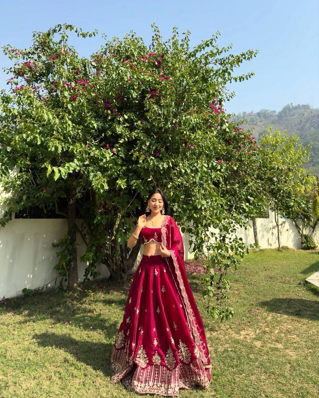Queens Of Spring Graceful princess of flowers Lahenga