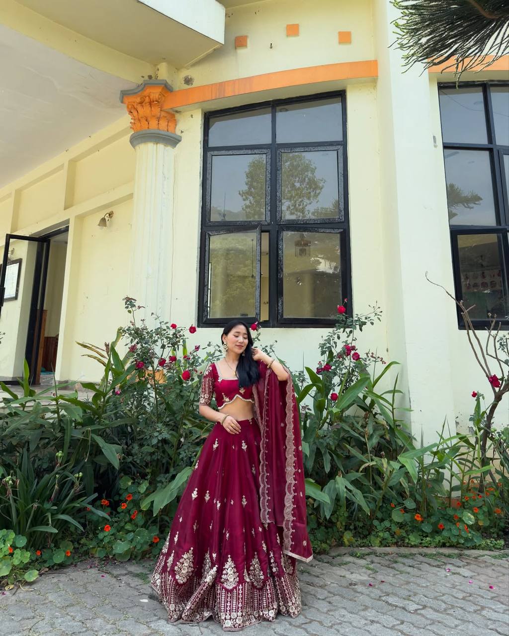 Queens Of Spring Graceful princess of flowers Lahenga