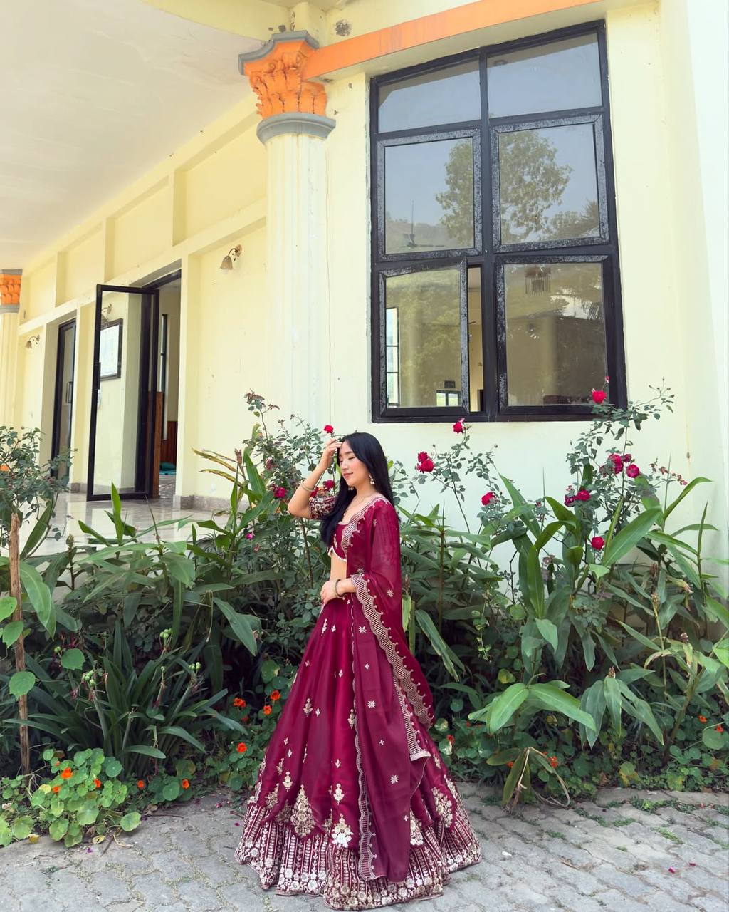 Queens Of Spring Graceful princess of flowers Lahenga