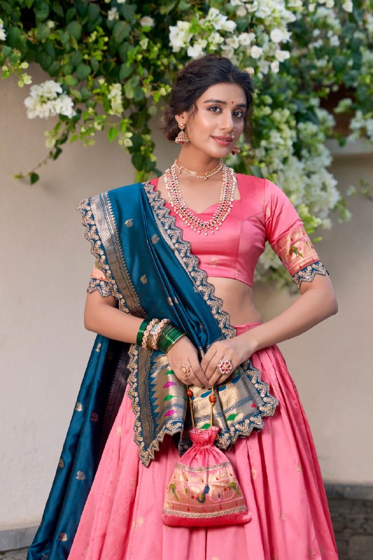 Gulbahaar Royale Vibrant Contrast Lehenga Choli Set